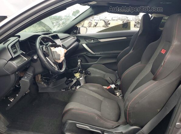 2HGFC3A56JH750384 2018 HONDA CIVIC Серый Вид салона спереди