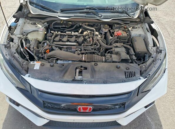 2HGFC3A56KH750175 2019 HONDA CIVIC White უკანა სალონის ხედი