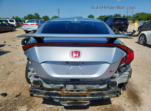 2HGFC3A57JH757263 2018 HONDA CIVIC Silver Widok z tyłu