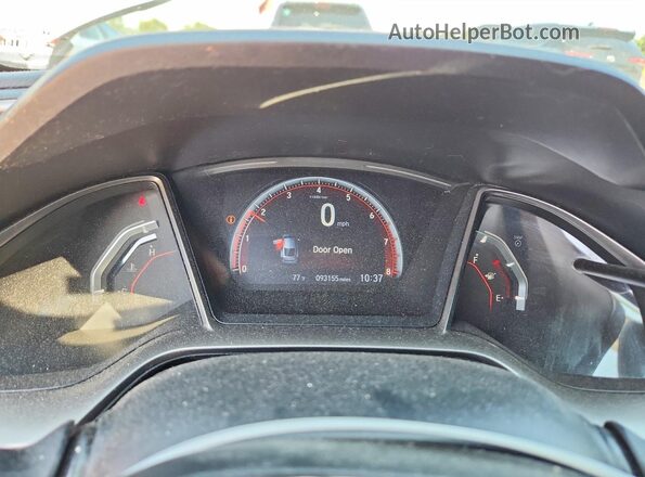 2HGFC3A57JH757263 2018 HONDA CIVIC Silver Widok zestawu wskaźników