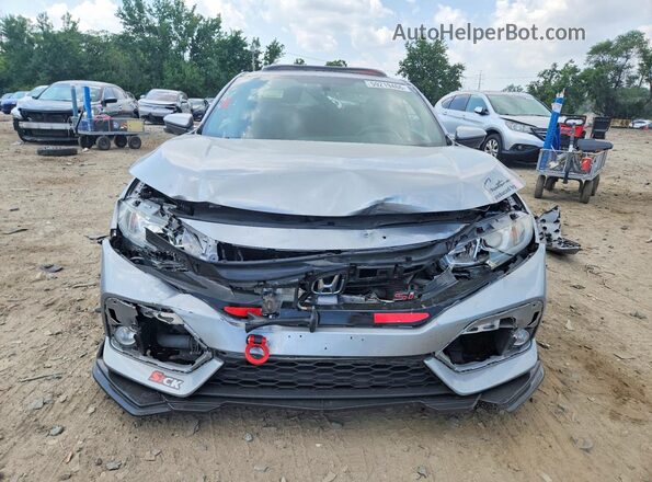 2HGFC3A58JH755103 2018 HONDA CIVIC Silver Դիմացի տեսք