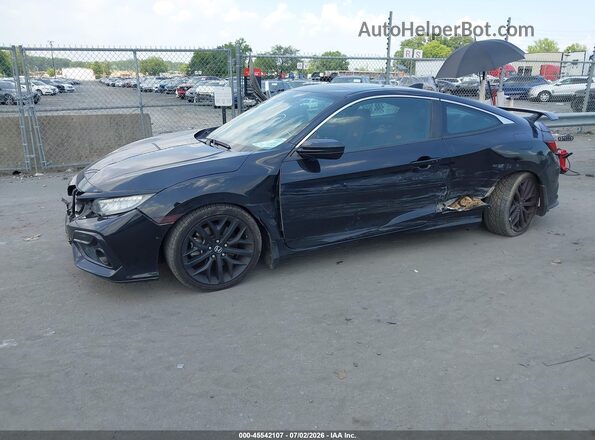 2HGFC3A58LH750096 2020 HONDA CIVIC Black Przód lewy