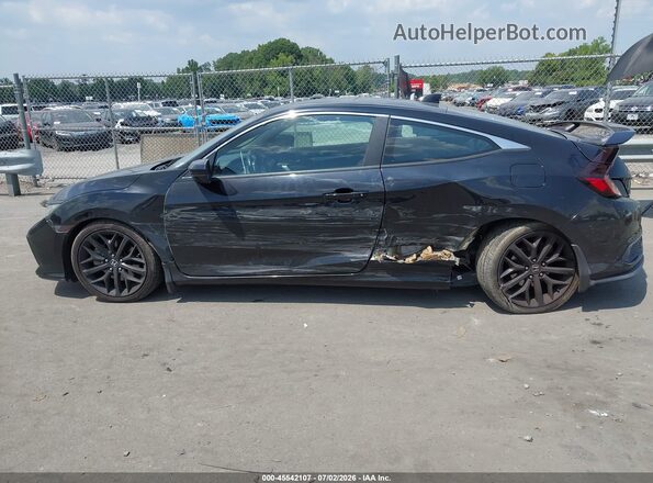 2HGFC3A58LH750096 2020 HONDA CIVIC Black Widok wnętrza 360 stopni