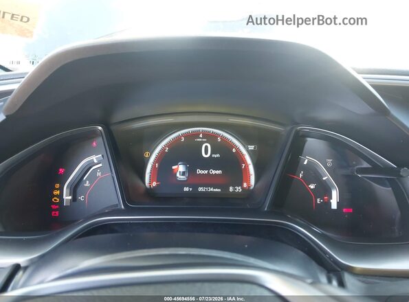 2HGFC3A59HH751958 2017 HONDA CIVIC Серый Вид задних сидений
