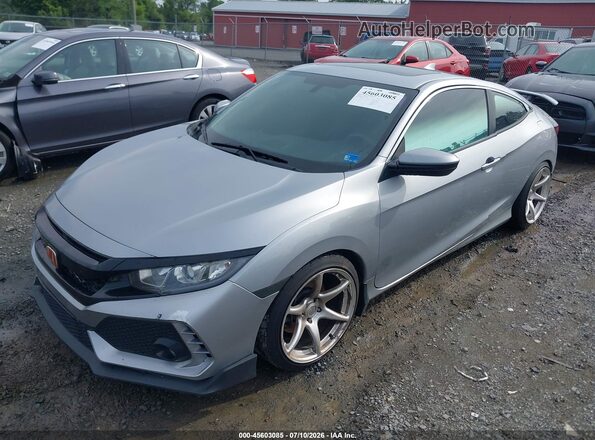 2HGFC3A59JH757328 2018 HONDA CIVIC Silver Front left