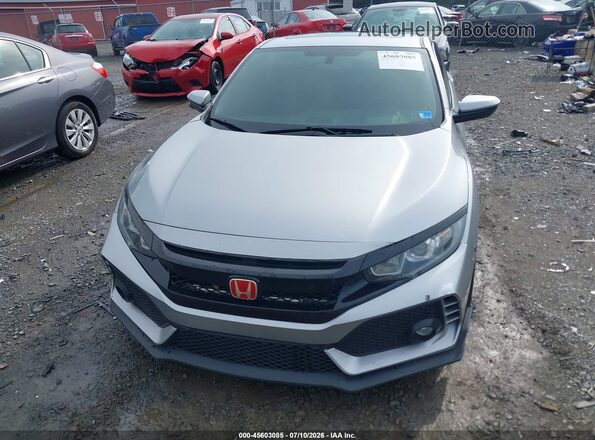 2HGFC3A59JH757328 2018 HONDA CIVIC Silver Front view