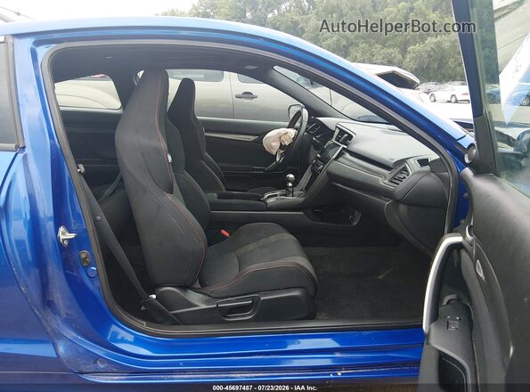 2HGFC3A59KH752101 2019 HONDA CIVIC Blue წინა სალონის ხედი