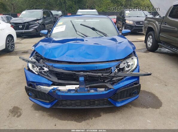 2HGFC3A59KH752101 2019 HONDA CIVIC Blue ხელსაწყოთა პანელის ხედი