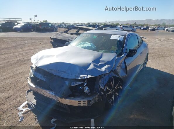 2HGFC3A5XJH754809 2018 HONDA CIVIC Gray წინა მარცხენა ხედი სამი მეოთხედიდან