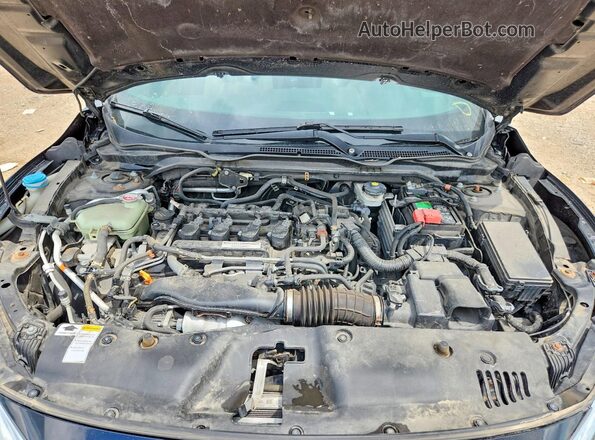 2HGFC3B30GH353663 2016 HONDA CIVIC Black უკანა სალონის ხედი