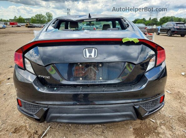 2HGFC3B30GH353663 2016 HONDA CIVIC Black უკანა ხედი