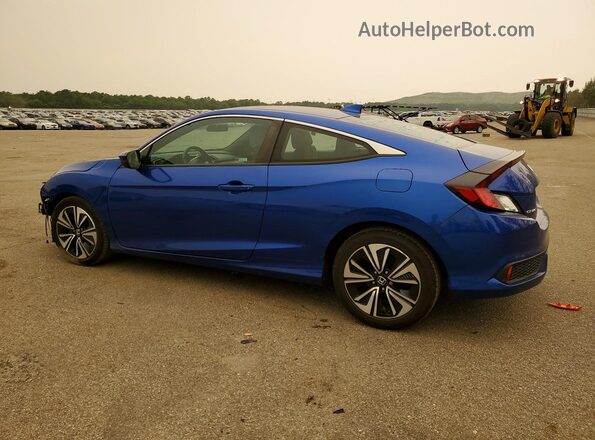 2HGFC3B30JH355663 2018 HONDA CIVIC Blue Trasero izquierdo