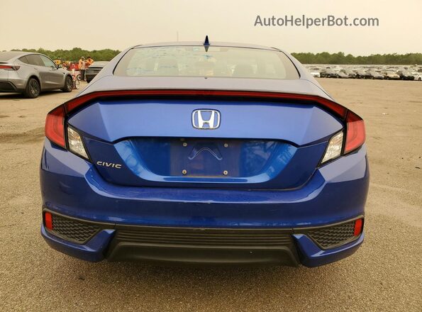 2HGFC3B30JH355663 2018 HONDA CIVIC Blue Vista trasera
