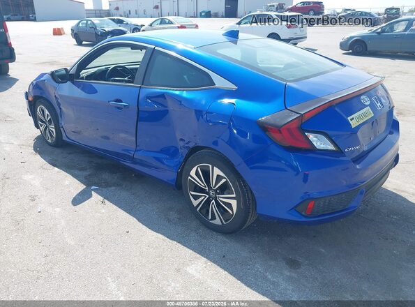 2HGFC3B31GH357575 2016 HONDA CIVIC Blue Rear left