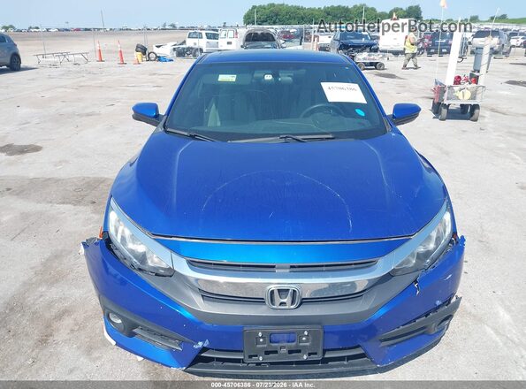 2HGFC3B31GH357575 2016 HONDA CIVIC Blue Instrument cluster view