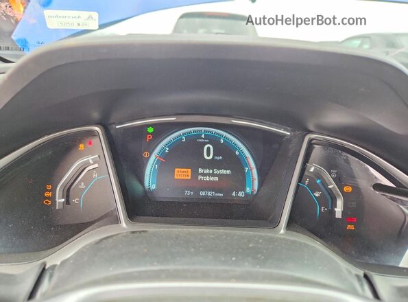 2HGFC3B31HH356816 2017 HONDA CIVIC Blue Vista del cuadro de instrumentos