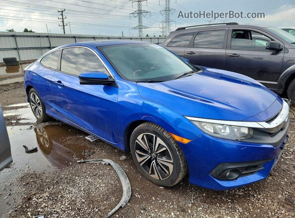 2HGFC3B31HH356816 2017 HONDA CIVIC Blue Delantero derecho