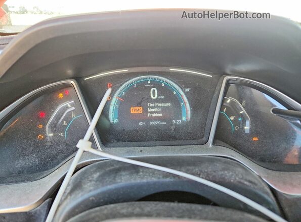 2HGFC3B31HH357156 2017 HONDA CIVIC Red Widok zestawu wskaźników