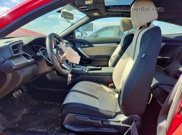 2HGFC3B31HH357156 2017 HONDA CIVIC Red Widok wnętrza z przodu