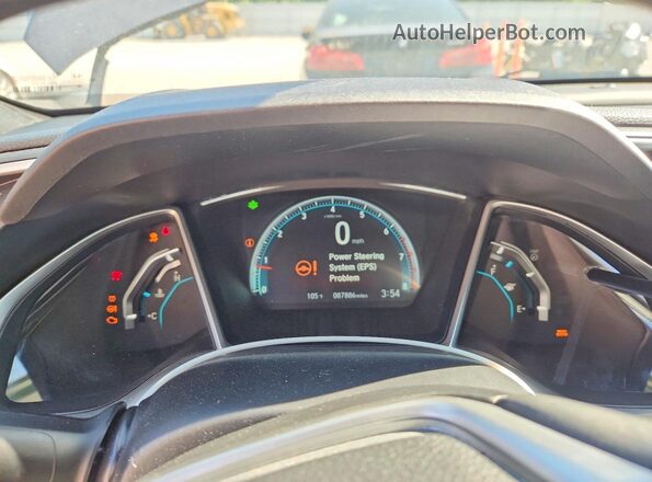 2HGFC3B31JH352772 2018 HONDA CIVIC Gray Սարքավորումների վահանակի տեսք