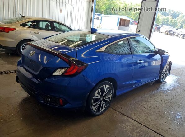 2HGFC3B32GH351834 2016 HONDA CIVIC Blue Tył prawy