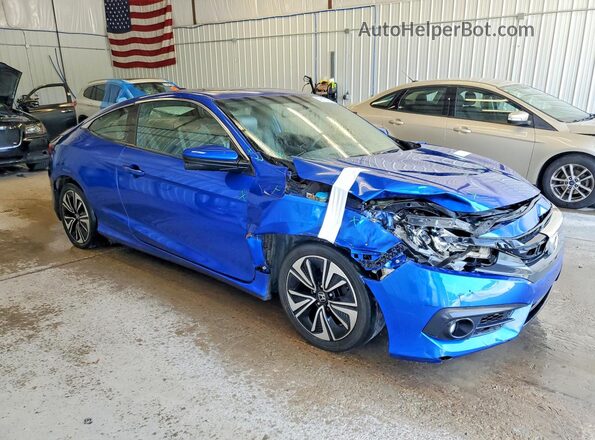 2HGFC3B32GH351834 2016 HONDA CIVIC Blue Przód prawy