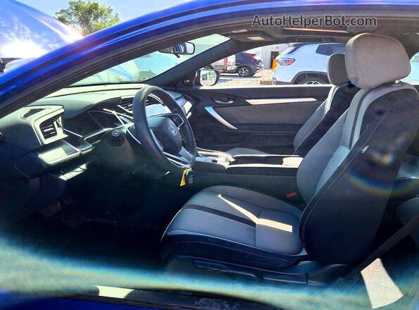 2HGFC3B32GH353731 2016 HONDA CIVIC Blue Widok wnętrza z przodu