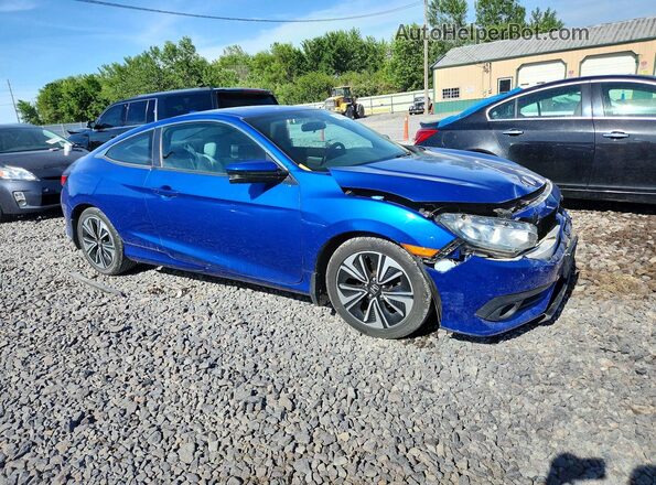 2HGFC3B32GH353731 2016 HONDA CIVIC Blue Przód prawy