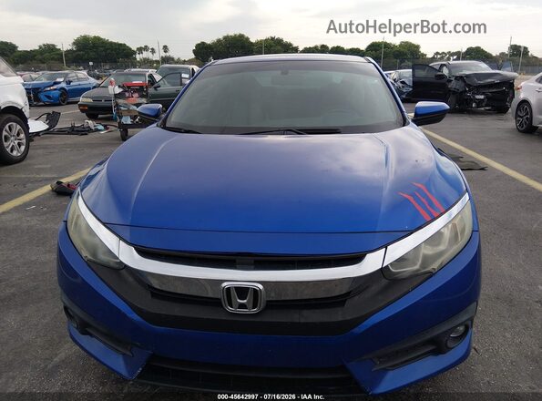 2HGFC3B33JH351039 2018 HONDA CIVIC Blue Vista del cuadro de instrumentos