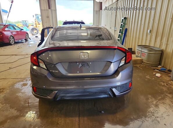 2HGFC3B33JH355561 2018 HONDA CIVIC Gray Вид ззаду