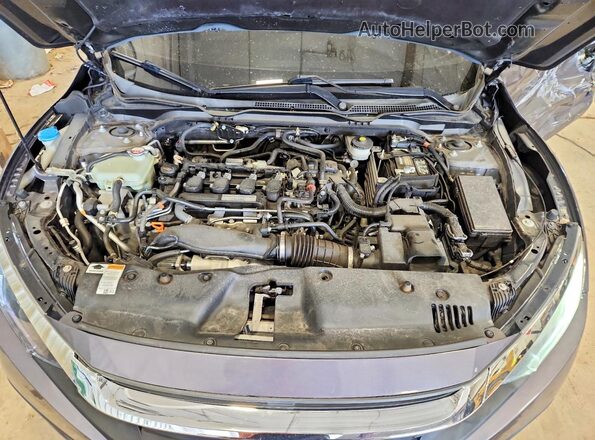 2HGFC3B33JH355561 2018 HONDA CIVIC Gray Вид задньої частини салону