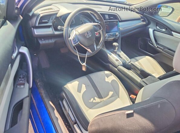 2HGFC3B37GH357113 2016 HONDA CIVIC Blue Dashboard view