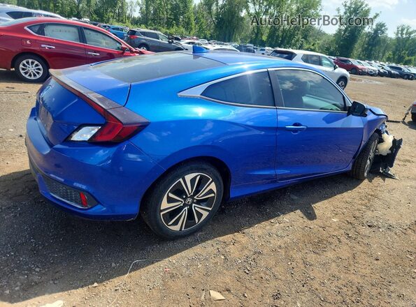 2HGFC3B37GH357113 2016 HONDA CIVIC Blue Rear right