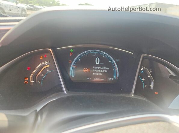2HGFC3B37GH357113 2016 HONDA CIVIC Blue Instrument cluster view