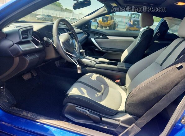 2HGFC3B37GH357113 2016 HONDA CIVIC Blue Front interior view