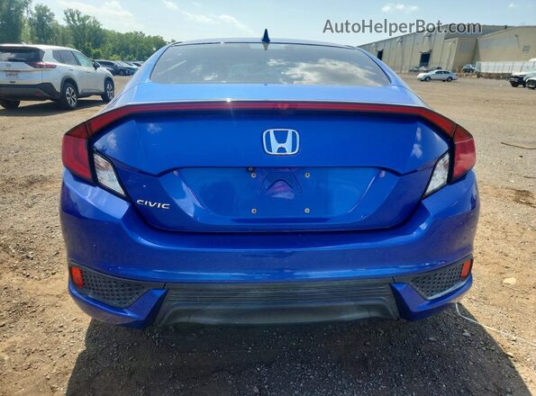 2HGFC3B37GH357113 2016 HONDA CIVIC Blue Rear view
