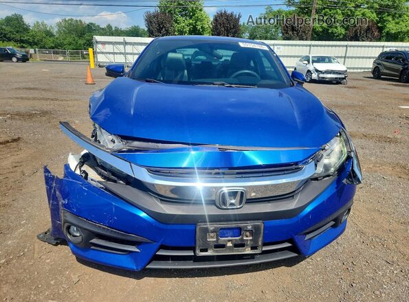 2HGFC3B37GH357113 2016 HONDA CIVIC Blue Front view