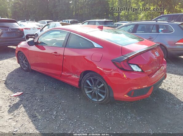2HGFC3B37KH350185 2019 HONDA CIVIC Red Trasero izquierdo