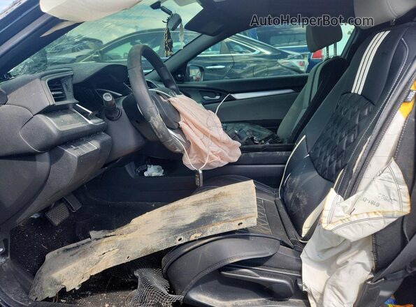 2HGFC3B38HH351533 2017 HONDA CIVIC Черный Вид салона спереди