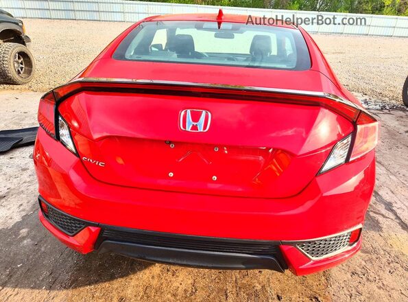 2HGFC3B38KH353774 2019 HONDA CIVIC Red Вид ззаду