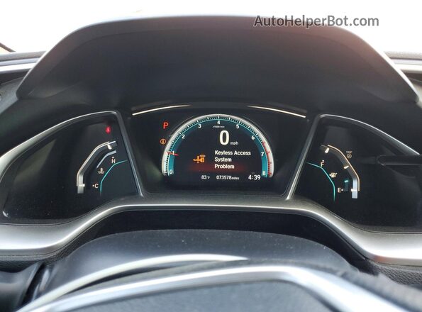 2HGFC3B39GH354049 2016 HONDA CIVIC White Սարքավորումների վահանակի տեսք