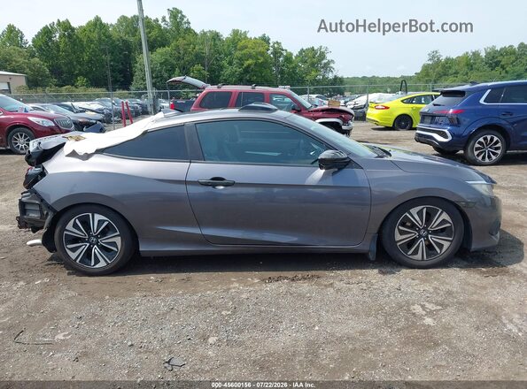 2HGFC3B39JH352244 2018 HONDA CIVIC Gray Widok wnętrza z tyłu
