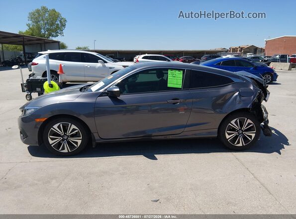 2HGFC3B3XGH359812 2016 HONDA CIVIC Gray Widok wnętrza 360 stopni