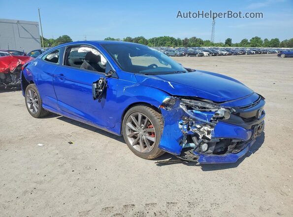 2HGFC3B3XKH355722 2019 HONDA CIVIC Синий Передняя правая четверть