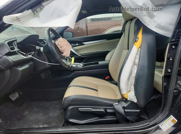 2HGFC3B70HH360973 2017 HONDA CIVIC Black Вид салону спереду