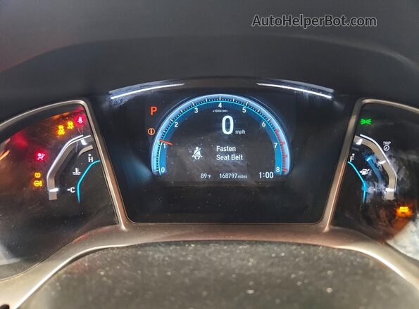 2HGFC3B71GH350371 2016 HONDA CIVIC Silver Vista del cuadro de instrumentos