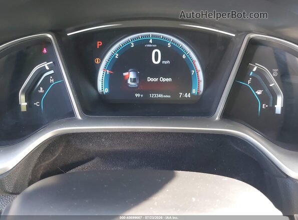 2HGFC3B73GH357919 2016 HONDA CIVIC Gray უკანა სავარძლების ხედი