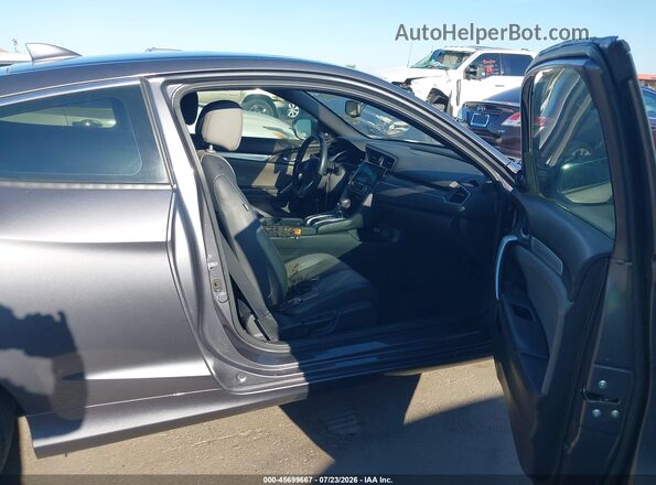 2HGFC3B73GH357919 2016 HONDA CIVIC Gray წინა სალონის ხედი