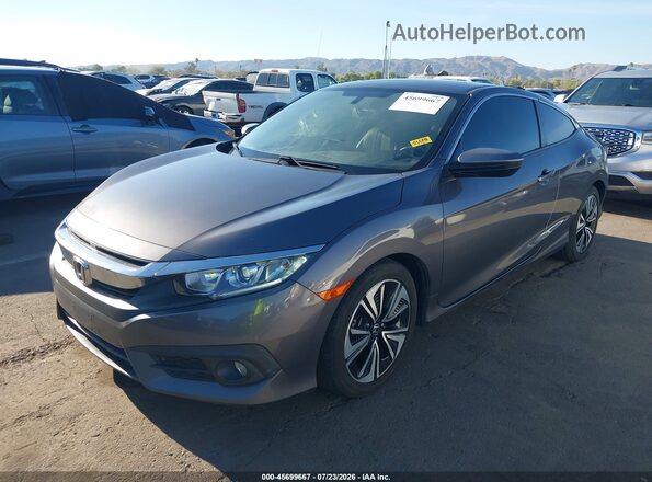 2HGFC3B73GH357919 2016 HONDA CIVIC Gray წინა ხედი