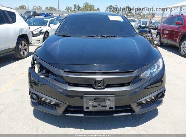 2HGFC3B76GH361527 2016 HONDA CIVIC Black Вид задньої частини салону